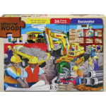 A4 "Excavator" 36 Piece Wooden Puzzle      A4 "Excavator" 36 Piece Wooden Puzzle